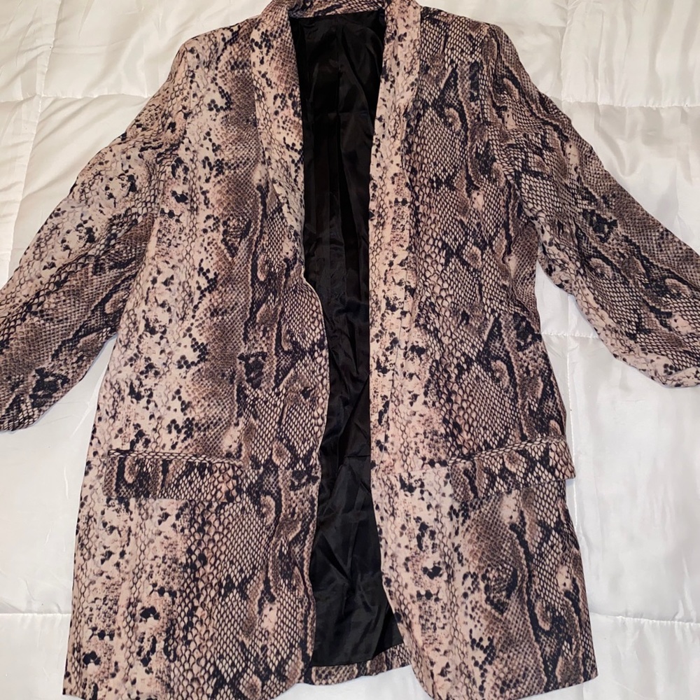 Oversized Snake Blazer